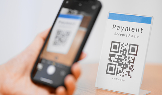 中国どこでもペイを使用する女性