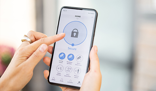 スマートフォンのセキュリティ設定画面
